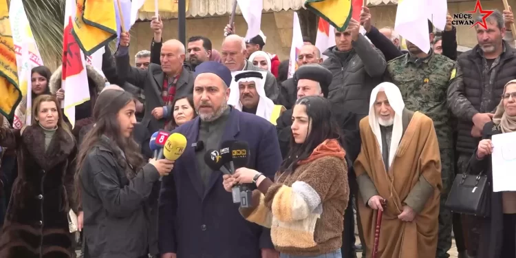 Hesekê’de kanaat önderlerinden QSD’ye destek