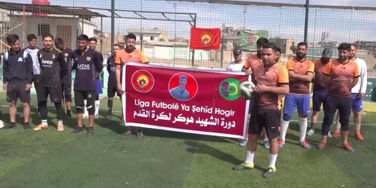 Hesekê’de Şehit Hogir anısına futbol turnuvası başlatıldı