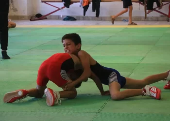 Reqa’da Greko-Romen Güreşi Şampiyonası Düzenlendi