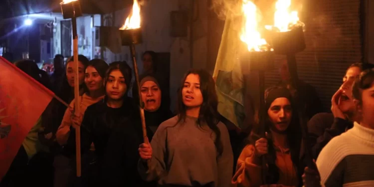 Halepte Gençler Önder Apo’nun Fiziki Özgürlüğü İçin Yürüdü