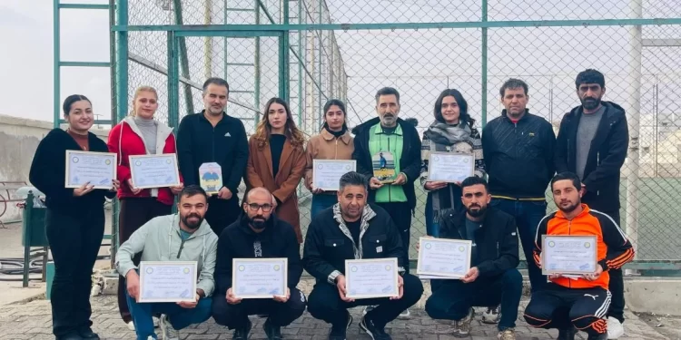 Kobanê’de Futbol Hakemliği Eğitim Kursu Tamamlandı