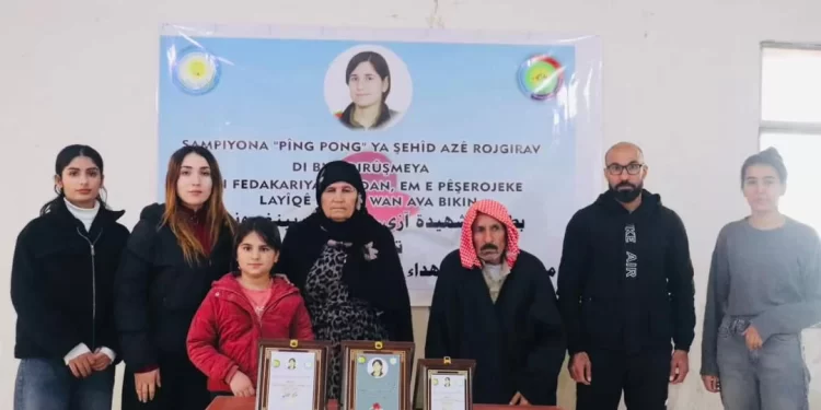 Kobani’de Şehit Azê Rojgirav Turnuvası Düzenlendi