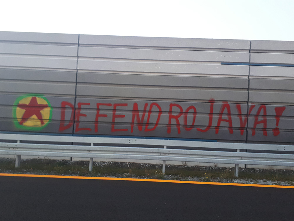 Ciwanên Şoreşger Bielefeld’de boyalama eylemi yaptı