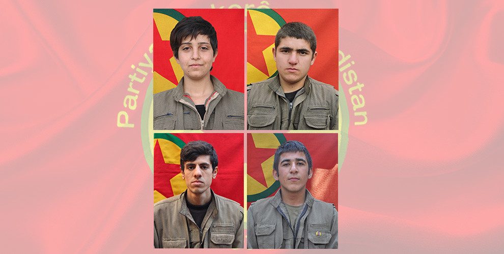 HPG, şehit düşen 4 gerillanın kimliklerini açıkladı