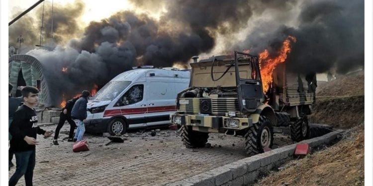 SON DAKİKA – Güney Halkı işgalci Türk devletine ait üssü bastı