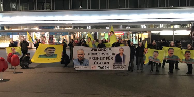 İsviçre’de Tevgera Ciwanên Şoreşger açlık grevlerine destek verdi