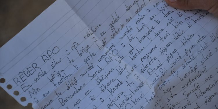 ÖZEL – Maxmurlu çocuklardan Halklar Önderi Öcalan’a Mektup