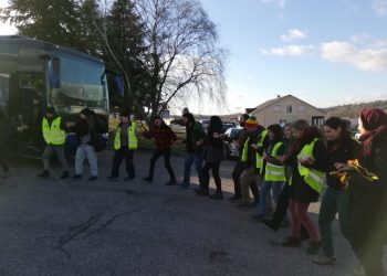 Enternasyonalist Uzun Yürüyüş’te Fransız polisi boşa çıkarıldı