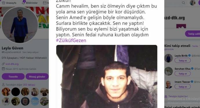 Leyla Güven, Zülküf Gezen mesajı: “Sen bu eylemi bizi yaşatmak için yaptın”