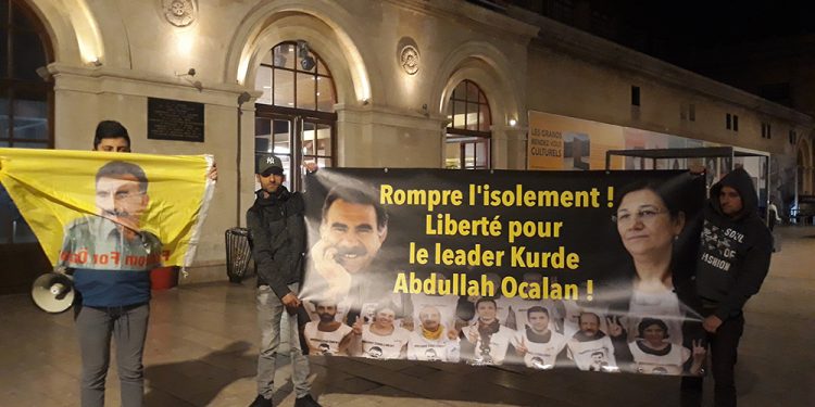 Tevgera Ciwanên Şoreşger Marsilya’da tecridi protesto etti