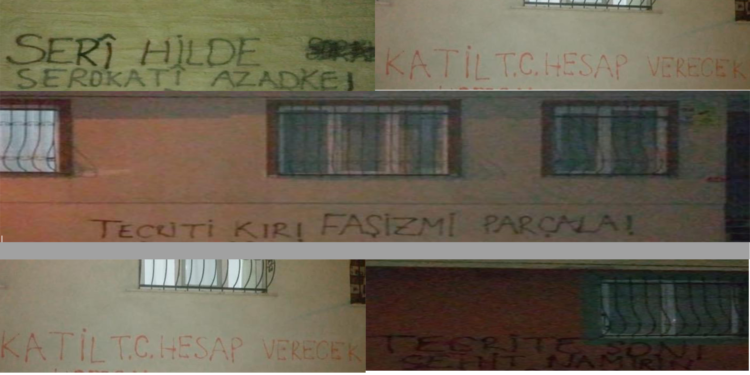 Esenyurt gençliğinden yazılama eylemi