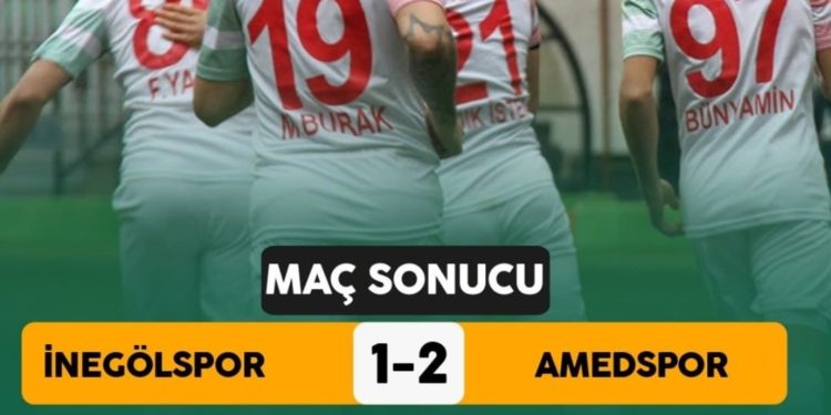 Amedspor İnegölspor’u 2-1’lik skorla devirdi