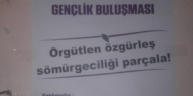 Gençlik Meclisinden afiş eylemi