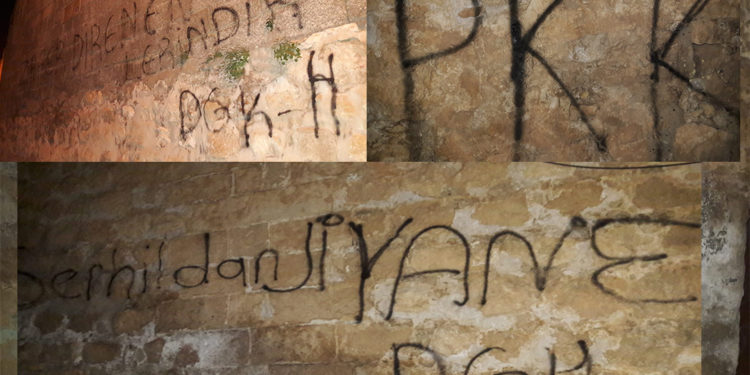 Mêrdîn Gençlik İnsiyatifi’nden duvar yazılama eylemi