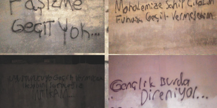 Silopiya’da gençlerden uyuşturucuya karşı duvar yazılama eylemi