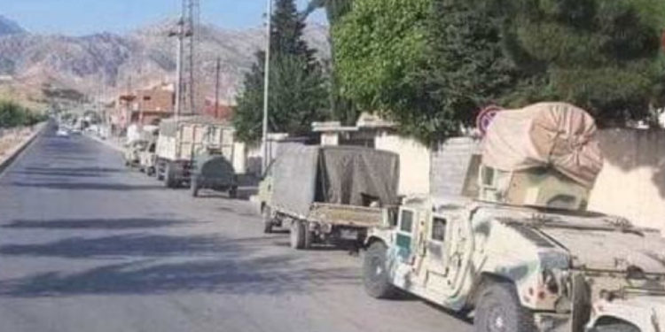 KDP, Zaxo’ya zırhlı araçları sevk etti