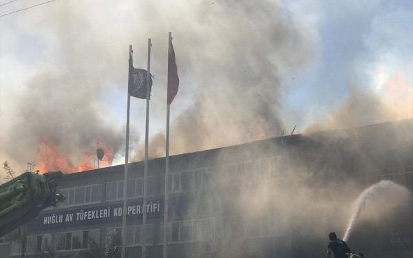 SON DAKİKA – Konya’da silah fabrikasında yangın