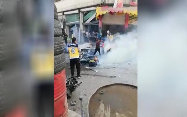 İşgalci Türk devlet çetelerinin kontrol noktasında patlama