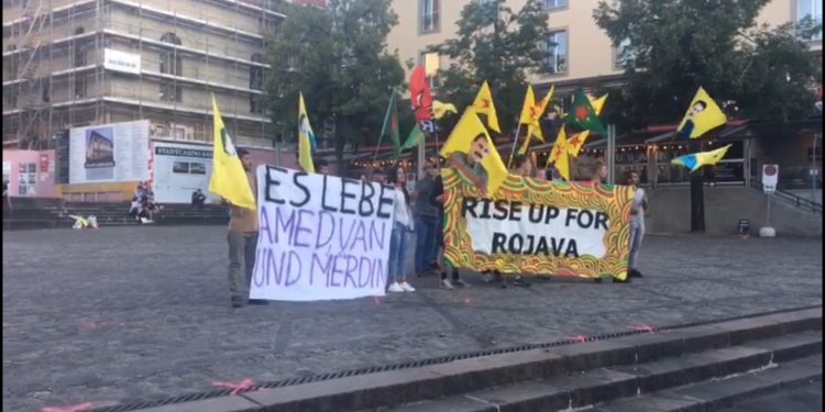 TCŞ Kürdistan’da sömürge valiliği Basel’de protesto etti