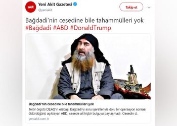 Çukur Medya sözcüsü Yeni Akit’in Bağdadi üzüntüsü!