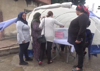 Serêkaniyê ve Girê Spî’li halk için yardım çadırı