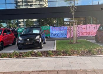 Nehêle ve riseup4rojava eylem hamlelerinden Mercedes’e ortak eylem