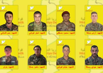 Cenga Rojava Direniş’inde şehit düşen 8 savaşçının kimlik bilgileri açıklandı