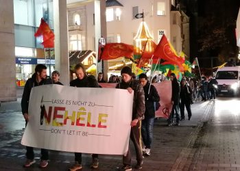 Kürt gençleri Bonn’da PKK’nin kuruluş yıldönümünü kutladı