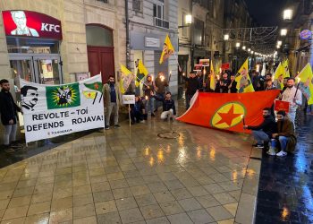 Bordeaux’da PKK’nin kuruluş yıldönümünde meşaleli yürüyüş