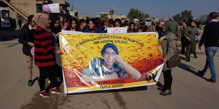 Rojava Kurdistan’ı ve Kuzey Suriye’li kadınlar alanlardaydı