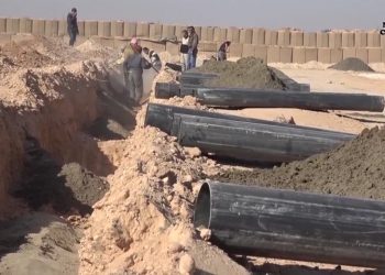 Girê Spi’den göç eden halk için kamp hazırlıkları devam ediyor