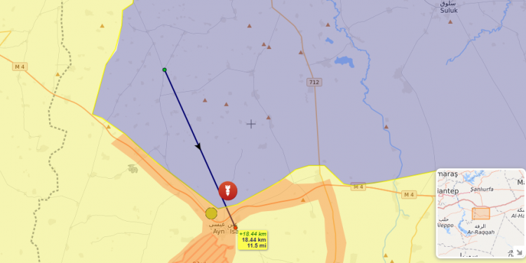 Eyn Îsa’ya işgal sevkiyatı