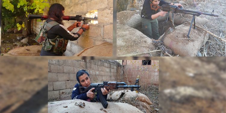 Direniş mevzilerindeki YPJ savaşçıları: Katillere karşı mücadele saflarına