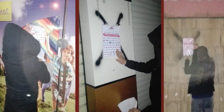 Genç kadınlardan Türk mallarının boykotuna ilişkin afiş