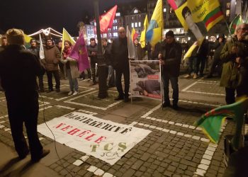 Luzern’de Til Rifat’taki çocuk katliamı protesto edildi