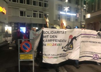 St.Gallen’de Rojava için meşaleli yürüyüş