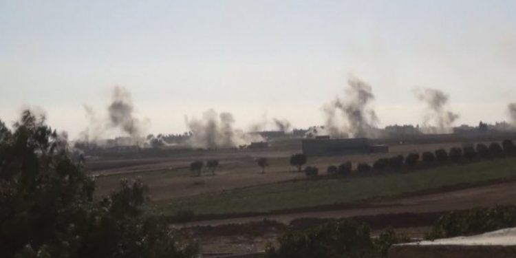 Şera’ya bağlı bir çok köy bombalanıyor