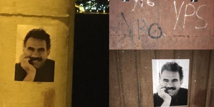 Amed sokakları Halklar Önderi Öcalan’ın posterleri ile donatıldı