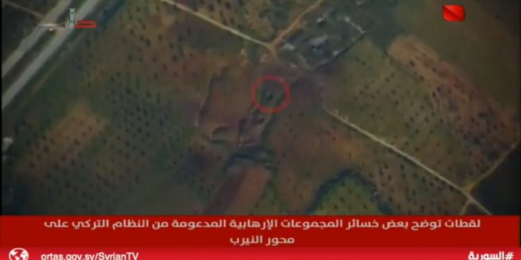 Rus uçaklarının, işgalci Türk askerlerini vurduğuna dair görüntüler paylaşıldı