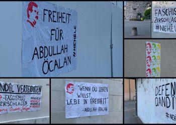 Genç kadınlardan Solothurn’da afişleme