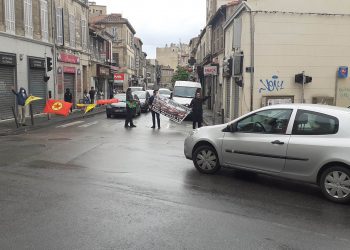 Marsilya’da TCŞ aktivistlerinden işgal ve işbirliğine karşı eylemler