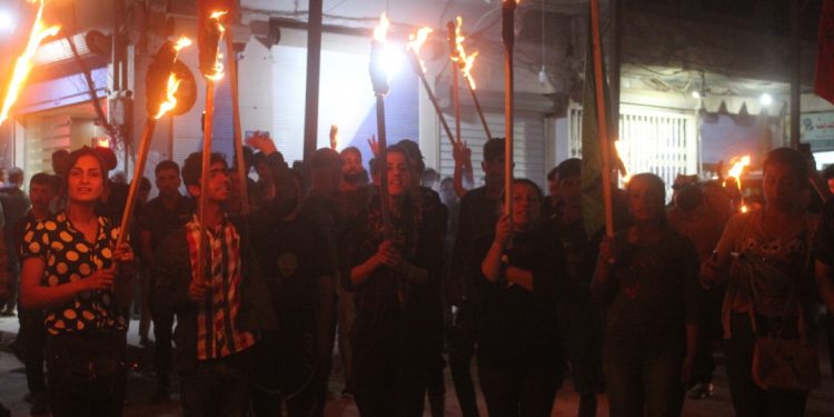 Rojava gençliği, şehit mezarlarına saldırı ve Zînî Wertê provokasyonuna karşı alanlarda