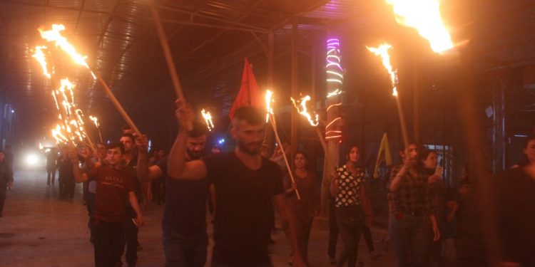 Rojava gençliği, şehit mezarlarına saldırı ve Zînî Wertê provokasyonuna karşı alanlarda