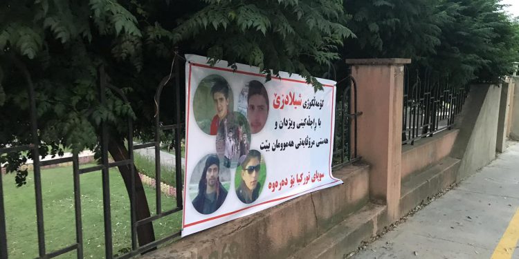 Silêmanî’de Şeladizê şehitlerinin posterleri asıldı