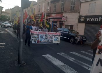 Marsilya’da gençlerden işgal saldırılarına karşı eylem