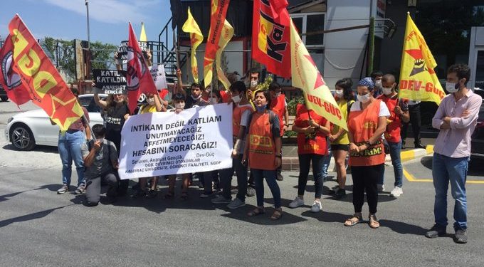 Gençlik Örgütleri Haber Global’i protesto etti