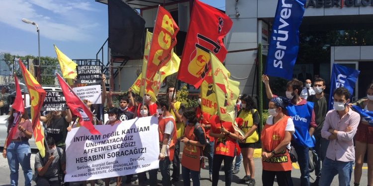 Gençlik Örgütleri Haber Global’i protesto etti