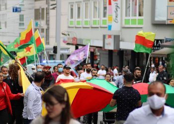 Soykırım saldırılarına karşı Kassel’de eylem