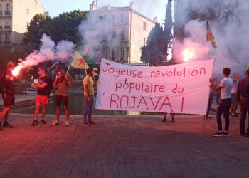 Marsilya ve Marignane’de Rojava devriminin yıldönümü kutlandı