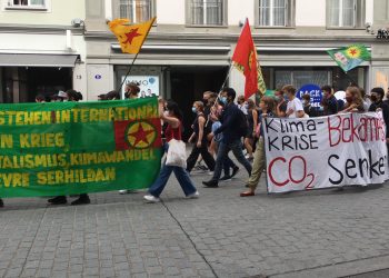 St.Gallen’de gençler iklim değişikliğine karşı yürüdü, “Bi Hev Re Serhildan” hamlesini selamladı